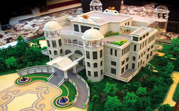 农业峪泉镇峪泉镇沙盘模型的应用